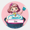 Search for cartoon cupcake stickers Baking