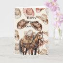 Search for horse and cowgirl birthday cards For her