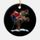 Search for elephant in santa hat christmas tree decorations Xmas