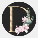 Search for monogram letter d stickers Floral