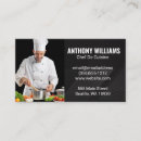 Search for food preparation business cards Chef