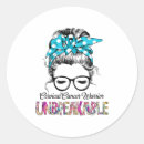 Search for cervical cancer ribbon stickers Awareness month