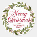Search for christmas wreath stickers Red
