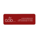 Search for christian return address labels Red