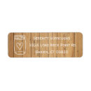 Search for mason jar wedding return address labels Brown
