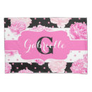 Search for pink floral pillowcases Peony
