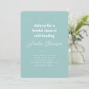 Search for aqua blue bridal shower invitations Simple