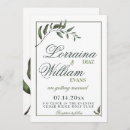 Search for olive leaf wedding invitations Foliage