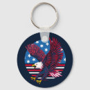 Search for american flag graphic key rings Bald eagle