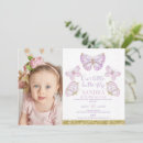 Search for purple gold butterflies invitations Our little butterfly