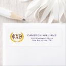Search for greek return address labels Phi chi theta alumni