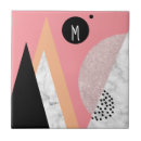 Search for coral orange tiles Geometric