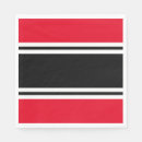 Search for red and black napkins White