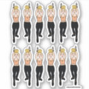 Search for black and peach stickers Orange