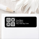 Search for black circle return address labels Stylish