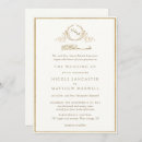 Search for ivory and gold wedding invitations Classy modern minimal