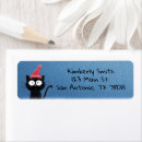 Search for funny cat return address labels Festive