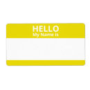 Search for class reunion labels Hello my name is