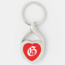 Search for lady in red key rings Woman