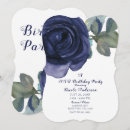 Search for indigo birthday invitations Botanical