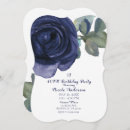 Search for indigo birthday invitations Botanical