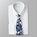 Search for white damask pattern ties Vintage