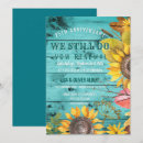 Search for rustic vow renewal invitations Sunflowers