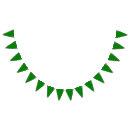 Search for nature bunting flags Green