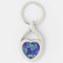 Search for victorian floral key rings Blue