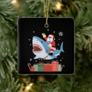 Search for shark christmas tree decorations Santa