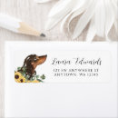 Search for black and tan dachshund return address labels Cute