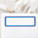 Search for blue and purple return address labels Unique