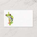 Search for tree frog business cards Rainforest
