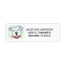 Search for head return address labels Dog