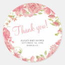 Search for blush pink baby shower stickers Rustic