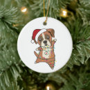 Search for boxer dog christmas tree decorations Xmas