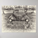 Search for black and white car posters Antique