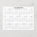 Search for business calendar postcards Minimal