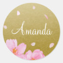 Search for pink cherry blossom wedding stickers Japanese