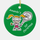 Search for tennis racket christmas tree decorations Girl