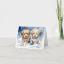 Search for puppy christmas cards Snow