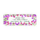Search for sweet pea return address labels Floral