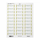 Search for white flowers return address labels Yellow