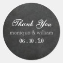 Search for black and white flourish stickers Thank you