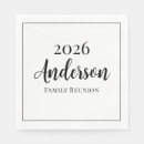 Search for family reunion napkins Simple