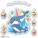 Search for happy whale stickers Cartoon