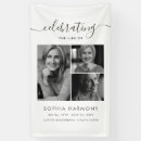 Search for celebration of life banners Black and white