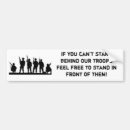 Search for support the troops bumper stickers Army