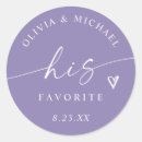 Search for lavender wedding stickers Modern