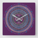 Search for bohemian style clocks Mandala